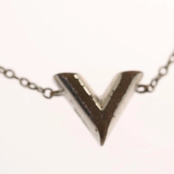 LOUIS VUITTON Essential V Bracelet metal Silver LV Auth - Picture 2 of 13
